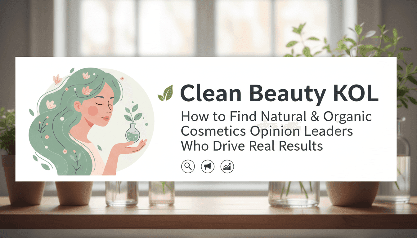 Clean Beauty KOL: How to Find Natural & Organic Cosmetics Opinion Leaders Who Drive Real Results