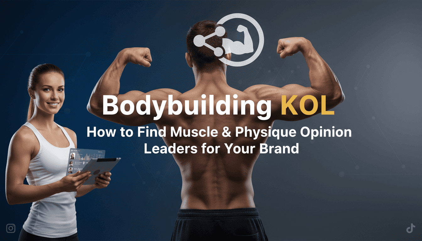 Bodybuilding KOL: How to Find Muscle & Physique Opinion Leaders for Your Brand