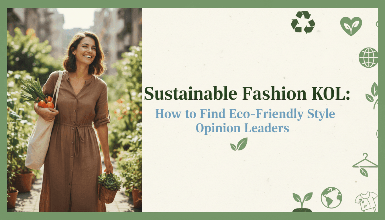 Sustainable Fashion KOL: How to Find Eco-Friendly Style Opinion Leaders