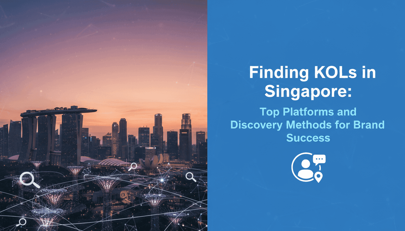 Finding KOLs in Singapore: Top Platforms and Discovery Methods for Brand Success