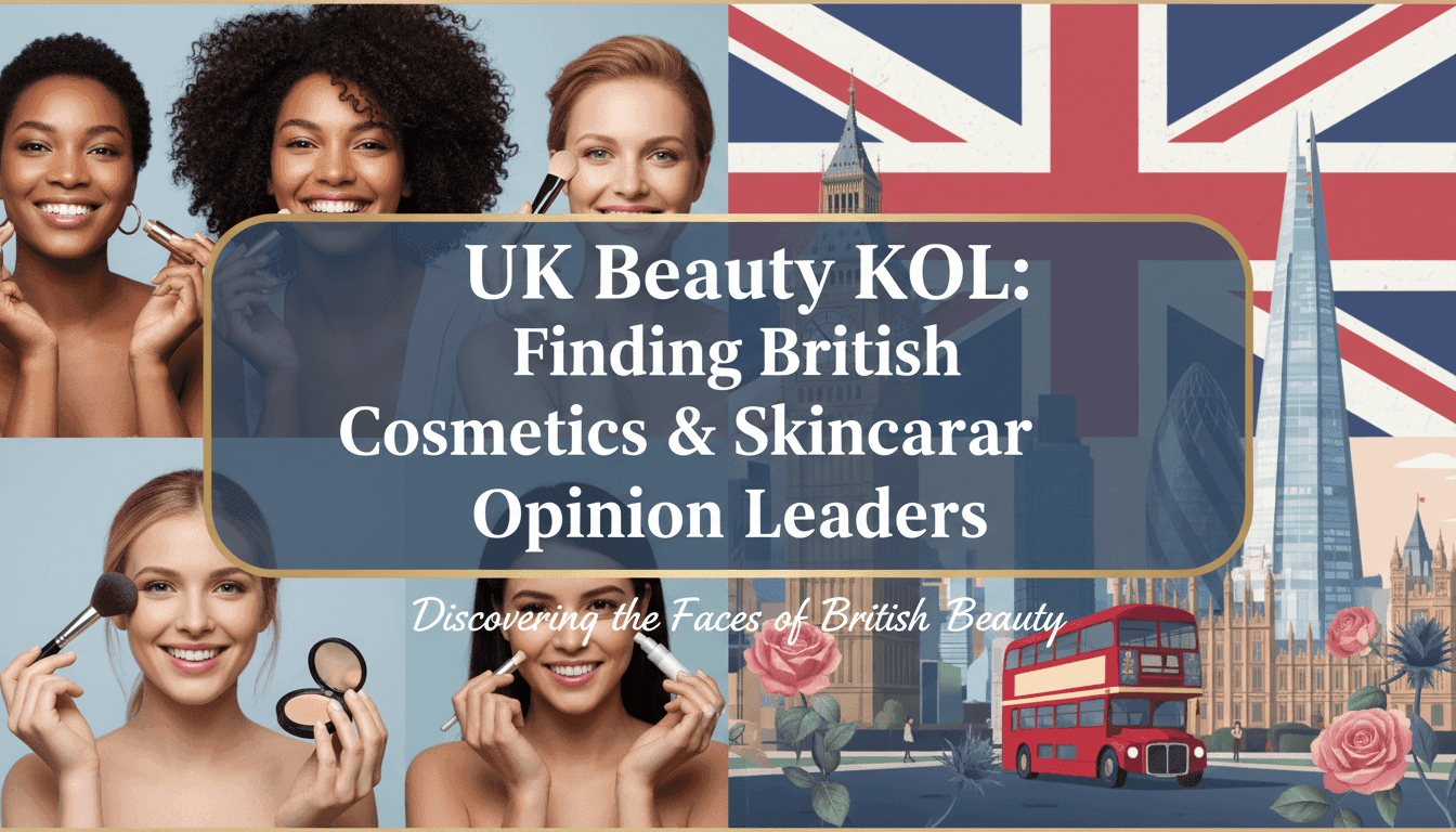 UK Beauty KOL: Finding British Cosmetics & Skincare Opinion Leaders