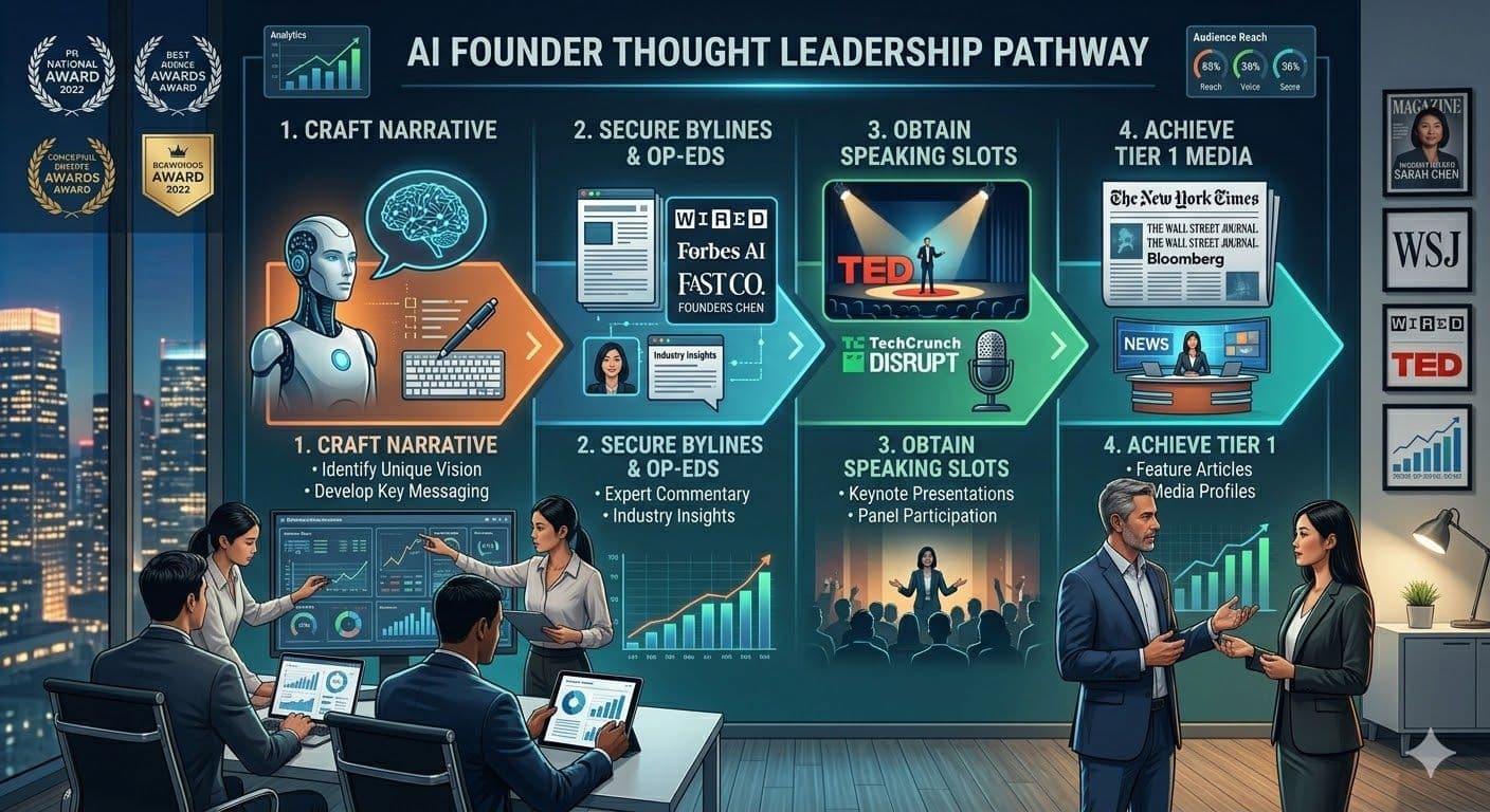Scouting AI Thought Leaders: How PR Agencies Build Founder Profiles That Get Covered