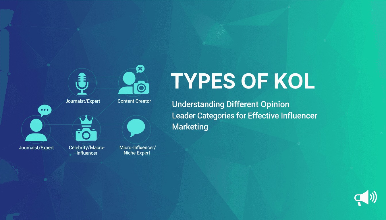 Types of KOL: Understanding Different Opinion Leader Categories for Effective Influencer Marketing