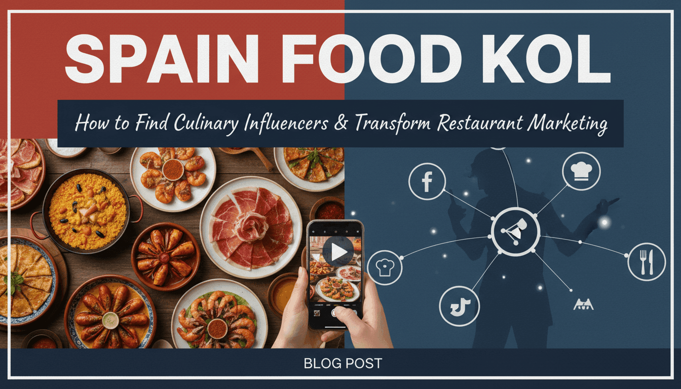 Spain Food KOL: How to Find Culinary Influencers & Transform Restaurant Marketing