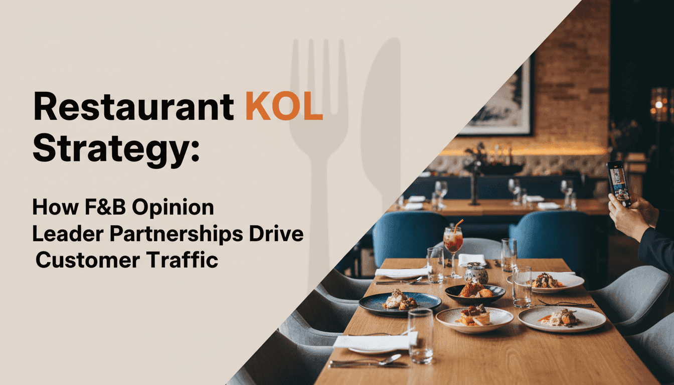 Restaurant KOL Strategy: How F&B Opinion Leader Partnerships Drive Customer Traffic