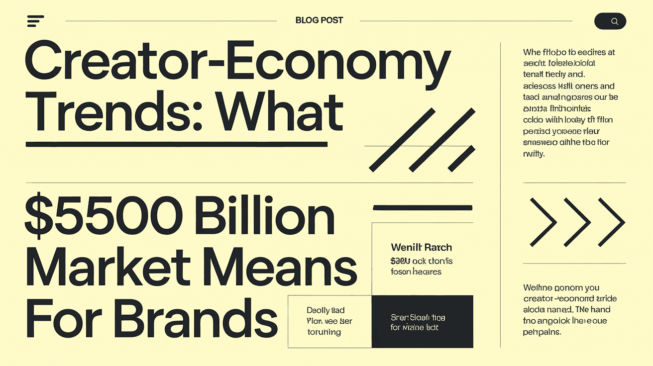 Creator-Economy Trends: What a $500 Billion Market Means for Brands