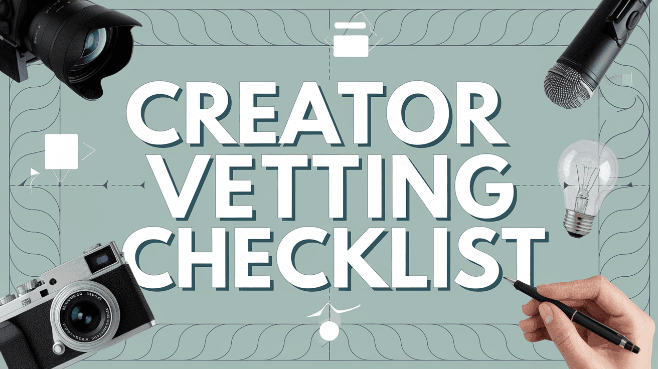 Creator Vetting Checklist: The Essential Guide to Engagement, Audience & Brand Fit
