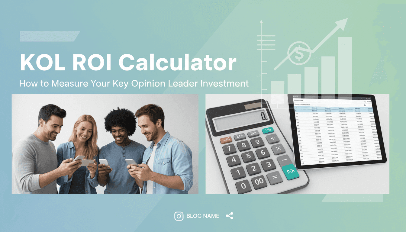 KOL ROI Calculator: How to Measure Your Key Opinion Leader Investment
