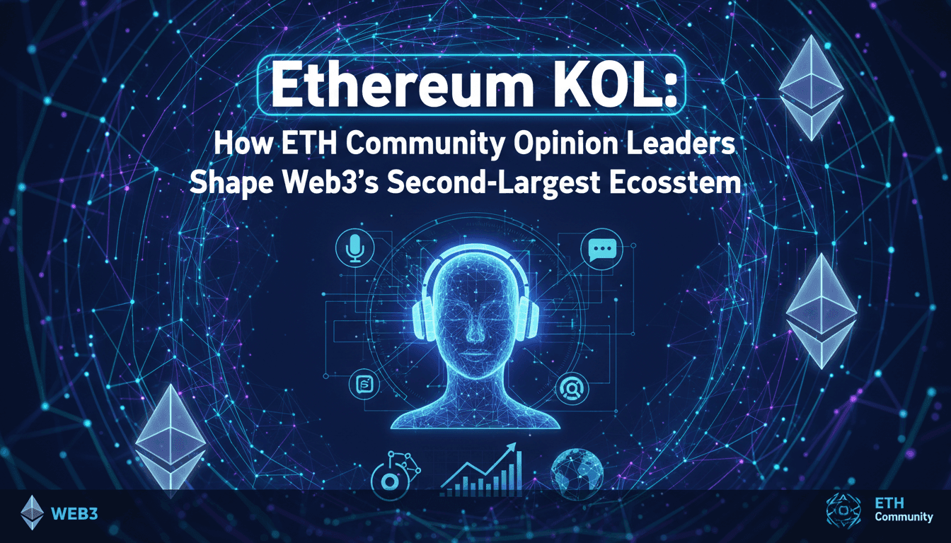 Ethereum KOL: How ETH Community Opinion Leaders Shape Web3's Second-Largest Ecosystem