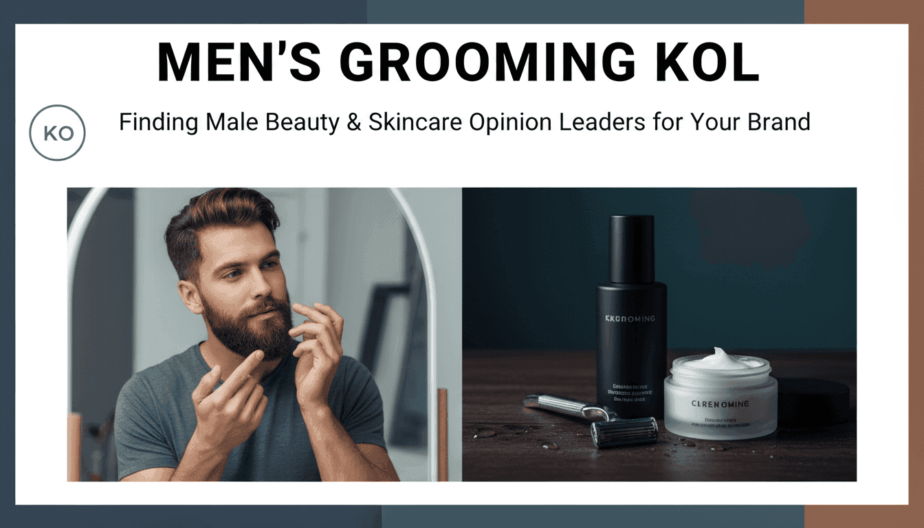 Men's Grooming KOL: Finding Male Beauty & Skincare Opinion Leaders for Your Brand