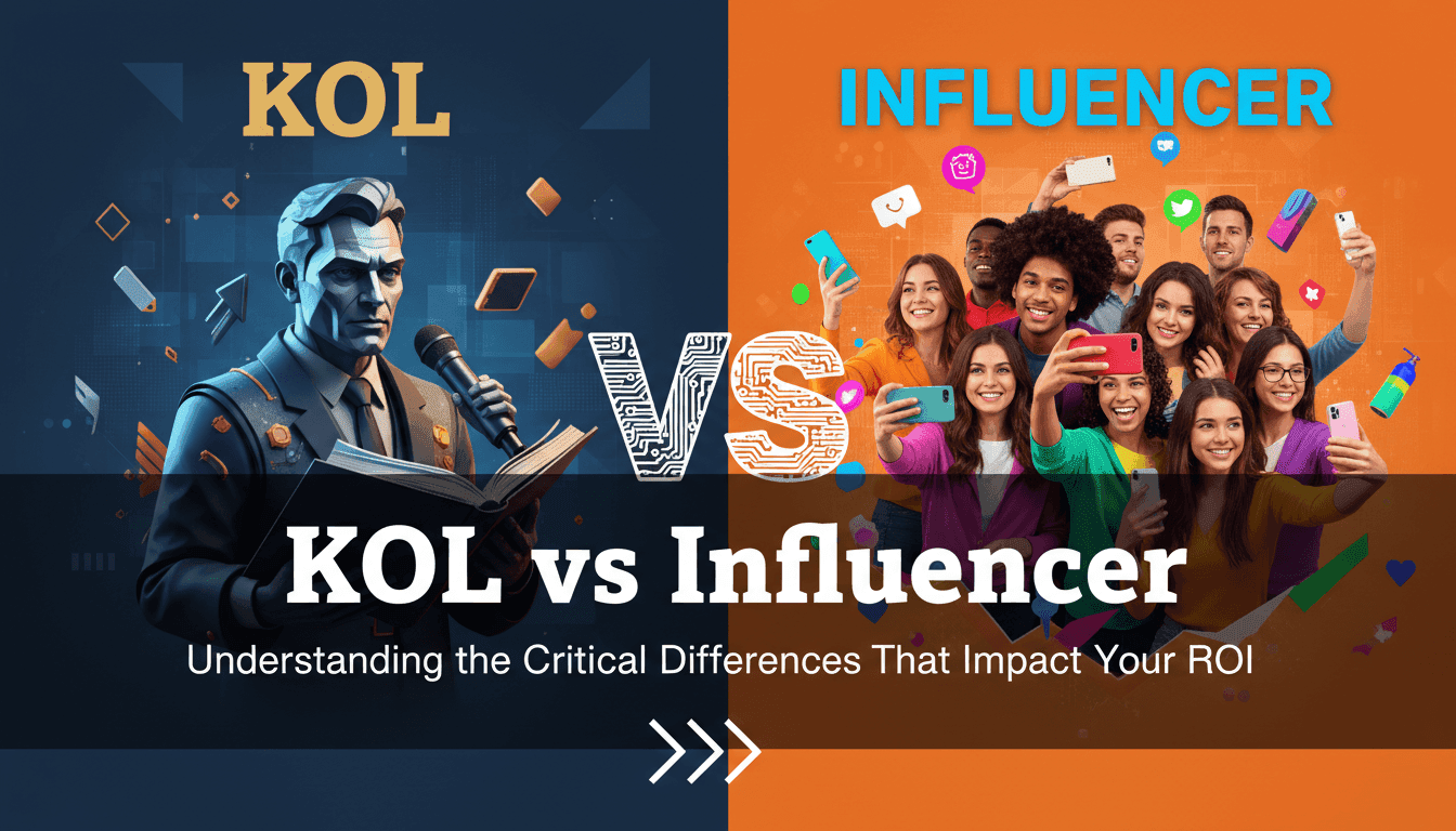 KOL vs Influencer: Understanding the Critical Differences That Impact Your ROI