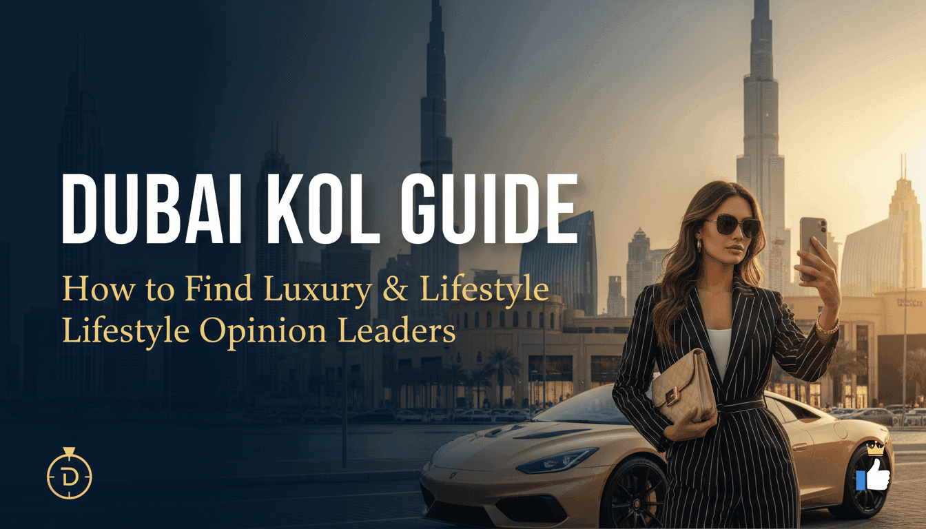 Dubai KOL Guide: How to Find Luxury & Lifestyle Opinion Leaders