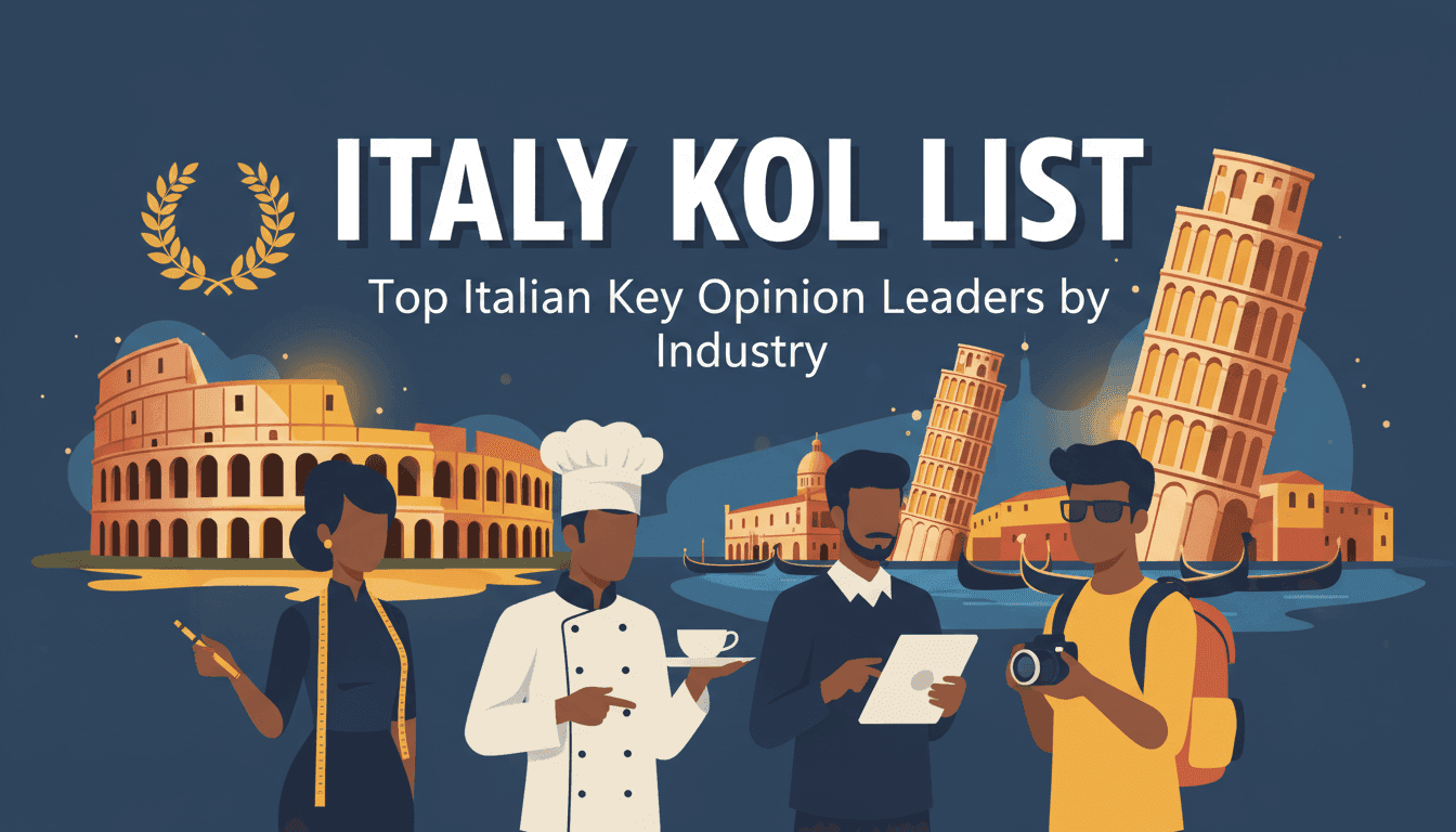Italy KOL List: Top Italian Key Opinion Leaders by Industry