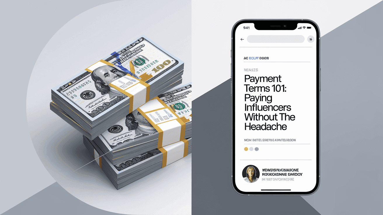 Payment Terms 101: Paying Influencers Without the Headache