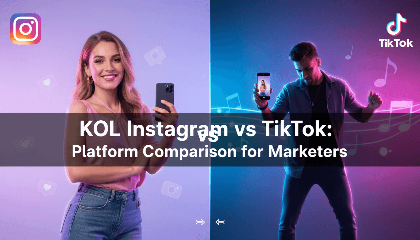 KOL Instagram vs TikTok: Platform Comparison for Marketers