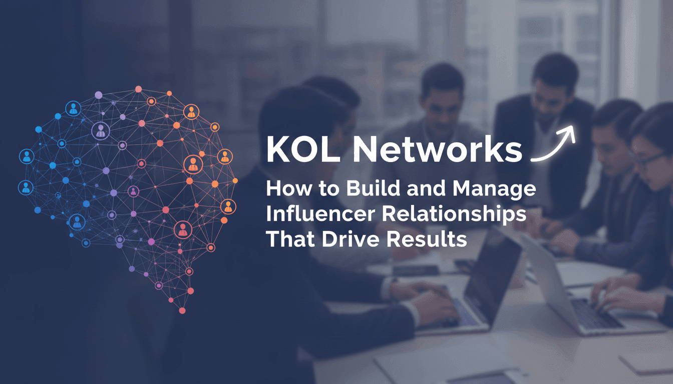 KOL Networks: How to Build and Manage Influencer Relationships That Drive Results