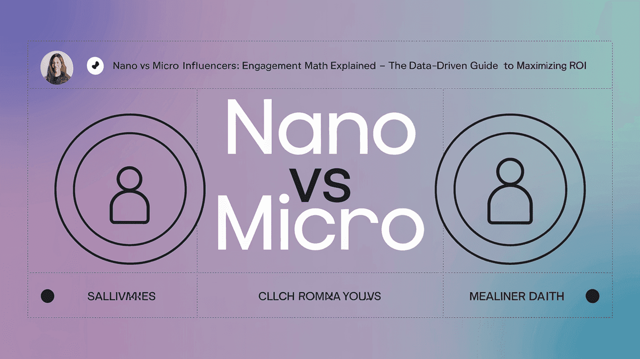 Nano vs Micro Influencers: Engagement Math Explained - The Data-Driven Guide to Maximizing ROI
