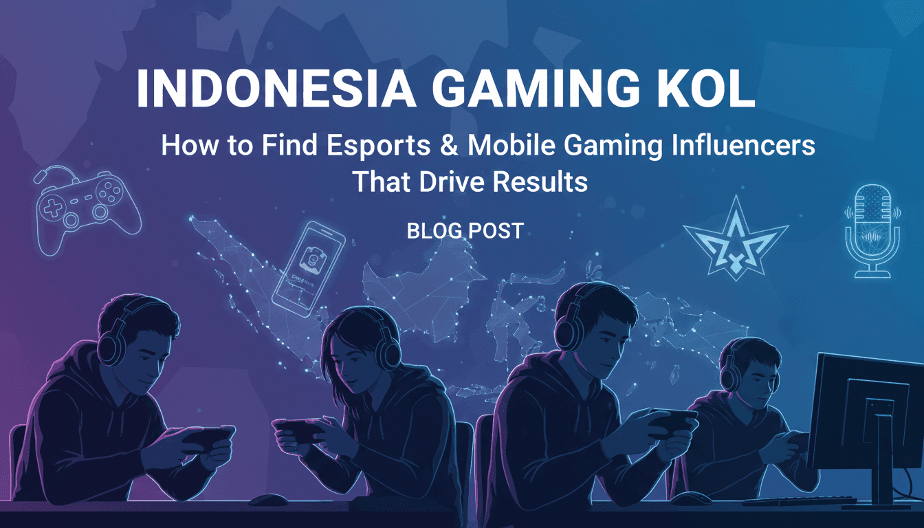 Indonesia Gaming KOL: How to Find Esports & Mobile Gaming Influencers That Drive Results