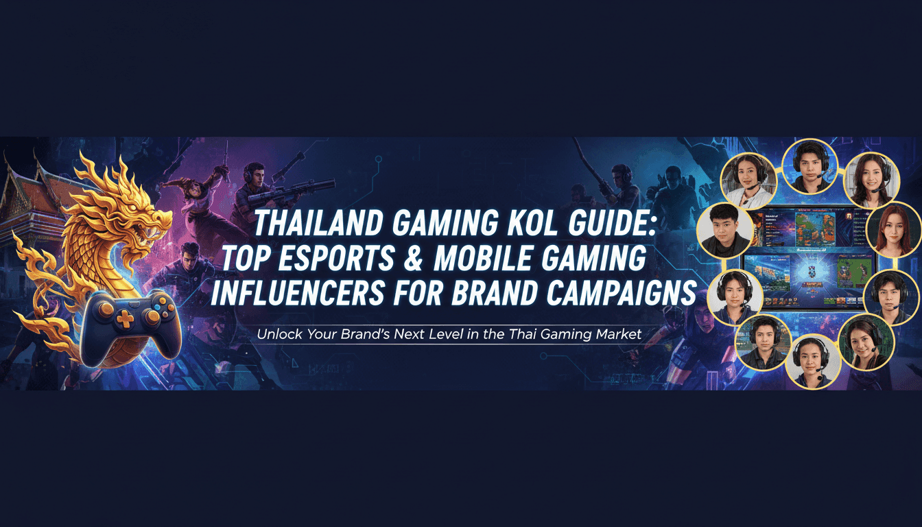 Thailand Gaming KOL Guide: Top Esports & Mobile Gaming Influencers for Brand Campaigns