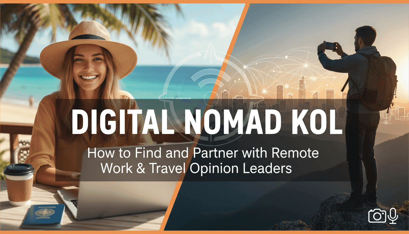 Digital Nomad KOL: How to Find and Partner with Remote Work & Travel Opinion Leaders