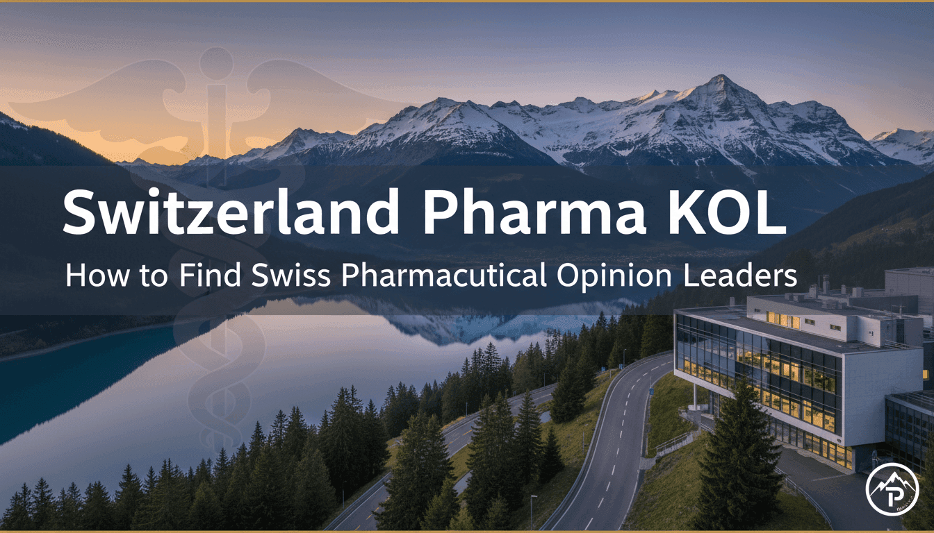 Switzerland Pharma KOL: How to Find Swiss Pharmaceutical Opinion Leaders
